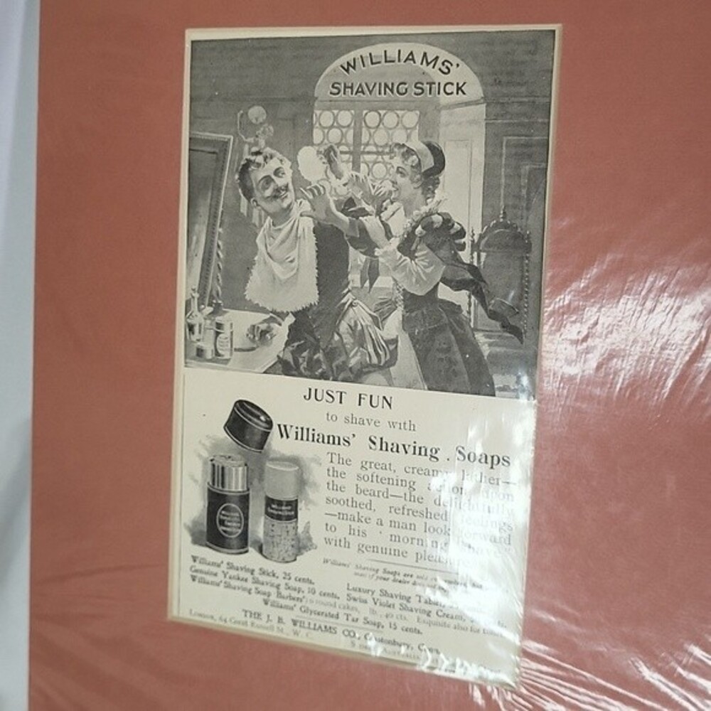Williams Shaving Stick Advertisement 1898 Vintage barber ad - Picture 8 of 10